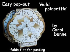 Easy Pop-outs - Gold Poinsettia