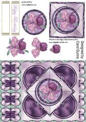 Stained Glass Lilac Orchid