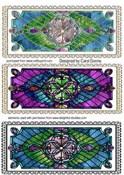 Stained Glass Bookmarks or Toppers