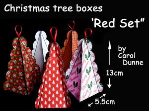 Christmas Tree Boxes - Red Set