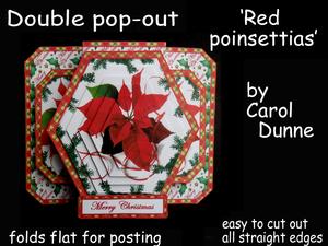 Double Pop-out 'red Poinsettias'