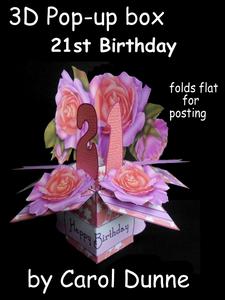3D Pop-up Box- 21st Birthday