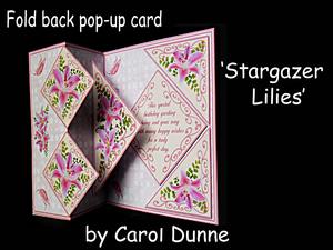 Fold Back Pop-up - Stargazer Lilies