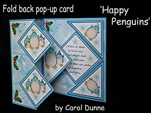 Fold Back Pop-up - Happy Penguins