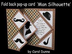 Fold Back Pop-up Man Silhouette