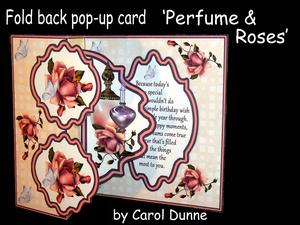 Fold Back Pop-up- Perfume and Roses