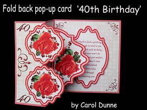 Fold Back Pop-up - 40th Birthday