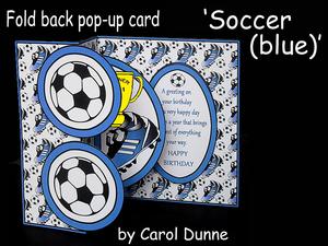 Fold Back Pop-up Soccer (blue)