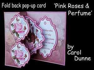 Fold Back Pop-up - Pink Roses & Perfume