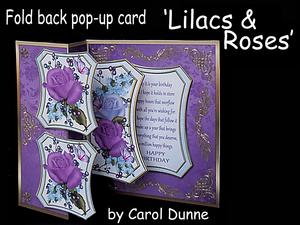 Fold Back Pop-up - Lilacs and Roses