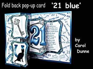 Fold Back Pop-up - 21st Blue