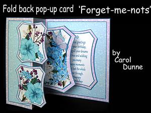 Fold Back Pop-up- Forget-me-nots