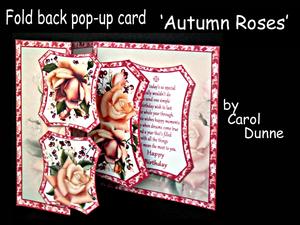 Fold Back Pop-up Autumn Roses