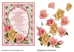 Mother's Day Edwardian Roses Decoupage
