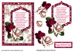 Mother's Day Red & White Roses