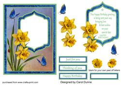Birthday Daffodils