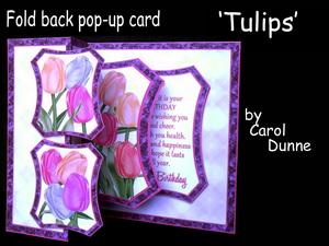 Fold Back Pop-up Tulips