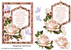 Roseberry Birthday Decoupage