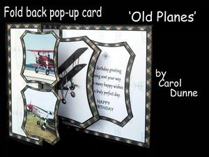 Fold Back Pop-up Old Planes