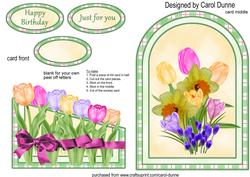 Spring Flowers Cutaway