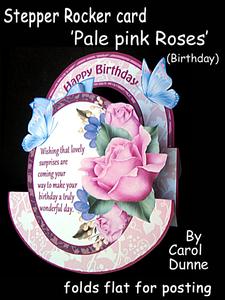 Stepper Rocker -pale Pink Roses (birthday)