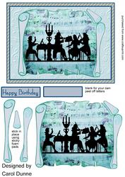 Classical Music Decoupage (blue)