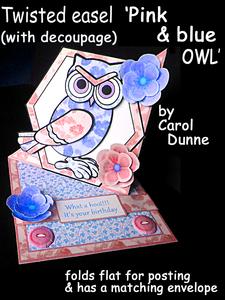 Twisted Easel Kit - Owl Pink & Blue
