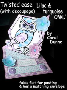 Twisted Easel Kit - Owl Lilac & Turquoise