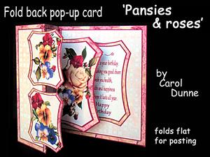 Fold Back Pop-up Pansies & Roses