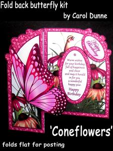 Fold Back Butterfly Kit - Coneflowers