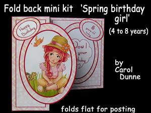 Fold Back - Spring Birthday Girl (4 to 8 Years)