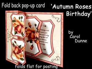 Fold Back Pop-up Yellow Roses