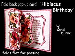 Fold Back Pop-up Hibiscus