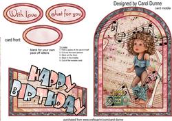 Young Dancer Cutaway Card