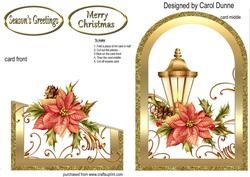 Christmas Lantern Cutaway Card