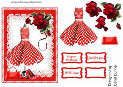 Gladrags and Handbags - Red and White Spots