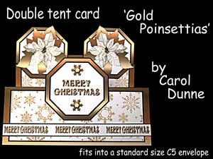 Double Tent - Gold Poinsettias