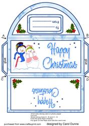 Money Wallet - Mr & Mrs Snowman
