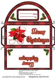 Money Wallet - Red Ponsettia