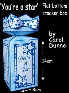 Flat Bottom Cracker Box- Youre a Star