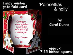 Fwg 'poinsettias & Holly'