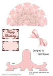 Pink Lace Fan