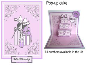 Pink and Lilac Pop-upcake