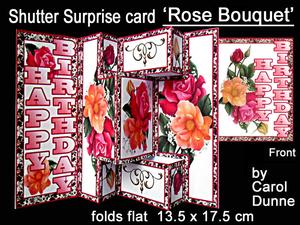 Shutter Surprise Card - Rose Bouquet