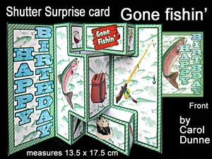 Shutter Surprise Card - Gone Fishin