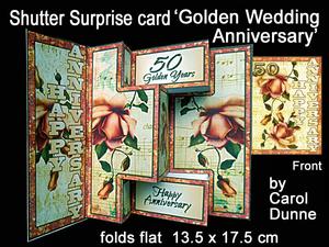 Shutter Surprise Card - Golden Wedding