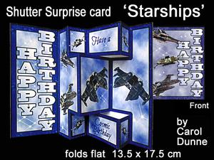 Shutter Surprise Card - Starships