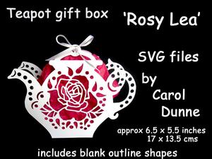 Teapot Gift Bag - Rosy Lea ( Files)