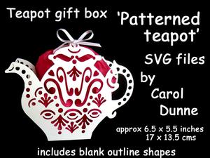 Teapot Gift Box - Patterned Teapot ( Files)