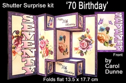 Shutter Surprise kit- Seventy Birthday (Roses)